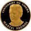 France 100 Francs Marcel Pagnol 1995 Proof KM# 1948 MARCEL PAGNOL CENTENAIRE DU CINÉMA coin reverse
