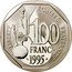 France 100 Francs 100th Anniversary of the Death of Louis Pasteur 1995 Proof KM# 1134 LIBERTÉ ÉGALITÉ FRATERNITÉ 100 FRANCS 1995 coin reverse