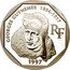 France 100 Francs 80th Anniversary of the Death of Georges Guynemer 1997 Proof KM# 1196 GEORGES GUYNEMER 1894-1917 RF 1997 coin obverse