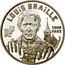 France 100 Francs 190th Anniversary of the Birth of Louis Braille 1999 Proof KM# 1295 RF LOUIS BRAILLE 1809 1852 COUPVRAY coin obverse