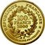 France 100 Francs Pistole of Louis XIII 2000 Proof KM# 1974 RÉPUBLIQUE FRANÇAISE LIBERTÉ-ÉGALITÉ-FRATERNITÉ 100 FRANCS 2000 coin obverse