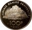 France 100 Francs Jean-Jacques Rousseau 2000 Proof KM# 1980 LIBERTÉ ÉGALITÉ FRATERNITÉ 100 F 2000 coin reverse
