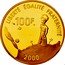 France 100 Francs Antoine de St Exupery 2000 Proof KM# 1264 100 F 2000 LIBERTÉ ÉGALITÉ FRATERNITÉ coin reverse