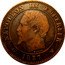 France 2 Centimes Napoleon III 1857 W KM# 776.7 NAPOLEON III EMPEREUR BARRE 1857 coin obverse
