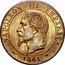 France 2 Centimes Napoleon III 1861 A KM# 796.1 NAPOLEON III EMPEREUR BARRE 1861 coin obverse
