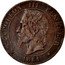 France 2 Centimes Napoleon III 1861 BB KM# 796.2 NAPOLEON III EMPEREUR BARRE 1861 coin obverse