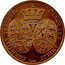 France 2 Francs Prince and Princess of Denmark Visit to Paris Mint 1822 KM# M8 CHRISTIAN FREDERIC CAROLINE AMELIE coin obverse