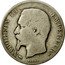 France 2 Francs Napoleon III 1856 D KM# 780.3 NAPOLEON III EMPEREUR BARRE coin obverse
