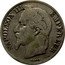 France 2 Francs Napoleon III 1870 A KM# 807.1 NAPOLEON III EMPEREUR BARRE A coin obverse