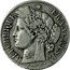 France 2 Francs Ceres 1871 K Small K KM# 817.2 REPUBLIQUE FRANÇAISE. E. A. OUDINE. F. coin obverse