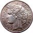 France 2 Francs Ceres 1887 A KM# 817.1 REPUBLIQUE FRANÇAISE. CONCOR E.A.OUDINÉ.F. coin obverse