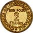 France 2 Francs Chambers of Commerce 1923 KM# 877 .CHAMBRES DE COMMERCE DE FRANCE BON POUR 2 FRANCS BR AL coin obverse