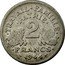 France 2 Francs Ax and Grain Sprigs 1944 C KM# 904.3 TRAVAIL FAMILLE PATRIE 2 FRANCS 1944 coin reverse