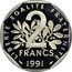 France 2 Francs D'Apres O. Roty 1991 KM# 942.2 LIBERTE EGALITE FRATERNITE 2 FRANCS 1991 coin reverse