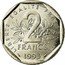 France 2 Francs Jean Moulin 1993 KM# 1062 LIBERTE EGALITE FRATERNITE 2 FRANCS 1993 coin reverse