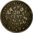 France 20 Centimes Napoleon III 1850 K KM# 758.3 LIBERTE EGALITE FRATERNITE 20 CENT. 1850 K coin reverse