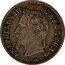 France 20 Centimes Napoleon III 1866 BB KM# 805.2 NAPOLEON III EMPEREUR BARRE coin obverse