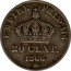 France 20 Centimes Napoleon III 1866 BB KM# 805.2 EMPIRE FRANÇAIS 20 CENT. 1866 BB coin reverse