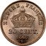 France 20 Centimes Napoleon III 1867 BB KM# 808.2 EMPIRE FRANÇAIS 20 CENT. 1867 BB coin reverse
