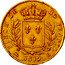 France 20 Francs Louis XVIII 1815 B KM# 706.2 PIECE DE 20 FRANCS 1815 B coin reverse