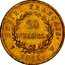 France 20 Francs Napoleon I 1815 W KM# 705.3 EMPIRE FRANÇAIS. 20 FRANCS. 1815 W coin reverse