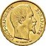 France 20 Francs Louis-Napoleon Bonaparte 1852 A KM# 774 LOUIS-NAPOLEON BONAPARTE BARRE coin obverse