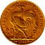 France 20 Francs Marianne. Rooster 1913 KM# 857 LIBERTE EGALITE FRATERNITE 20 FCS 1912 coin reverse