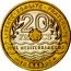 France 20 Francs Mediteranian Games 1993 KM# 1016 LIBERTE EGALITE FRATERNITE 20 FRANCS JEUX MEDITERRANEENS 19 93 coin reverse