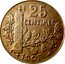 France 25 Centimes Marianne 1905 KM# 856 25 CENTIMES 1904 coin reverse