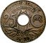 France 25 Centimes Phrygian Cap 1928 KM# 867a LIBERTE EGALITE FRATERNITE 25 CMES 1917 coin reverse