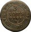 France 3 Sous Louis Philippe I. Colony of Cayenne 1781 A KM# 2 COLONIE DE CAYENNE 3 SOUS 1781 A coin reverse