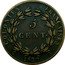 France 5 Centimes Charles X 1829 A KM# 10.1 5 CENT COLONIES FRANÇAISES 1825 A coin reverse