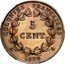 France 5 Centimes Louis Philippe I 1839 A KM# 12 COLONIES FRANÇAISES 5 CENT. A 1839 coin reverse
