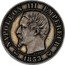 France 5 Centimes Napoleon III 1853 (w) KM# M23a NAPOLEON III EMPEREUR BARRE 1853 coin obverse