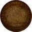 France 5 Centimes Napoleon III 1853 (w) KM# M23 VISITE DE LL. MM. II A LA BOURSE CHAMBRE DE COMMERCE DE LILLE coin reverse
