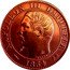 France 5 Centimes Napoleon III 1854 D KM# 777.4 NAPOLEON III EMPEREUR 1853 BARRE coin obverse