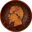 France 5 Centimes Napoleon III 1854 K KM# 777.5 NAPOLEON III EMPEREUR 1855 BARRE coin obverse