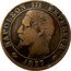 France 5 Centimes Napoleon III 1857 A KM# 777.1 NAPOLEON III EMPEREUR BARRE 1854 coin obverse