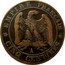 France 5 Centimes Napoleon III 1857 A KM# 777.1 EMPIRE FRANÇAIS A CINQ CENTIMES coin reverse