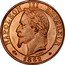 France 5 Centimes Napoleon III 1862 A KM# 797.1 NAPOLEON III EMPEREUR BARRE 1862 coin obverse
