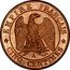France 5 Centimes Napoleon III 1862 A KM# 797.1 EMPIRE FRANÇAIS A CINQ CENTIMES coin reverse