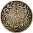 France 5 Francs Louis Philips I. 1830 T KM# 735.12 5 FRANCS 1831 T coin reverse