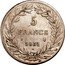 France 5 Francs Louis Philips I. 1831 I KM# 735.6 5 FRANCS I 1831 coin reverse