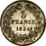 France 5 Francs Louis Philips I 1834 H KM# 749.5 5 FRANCS 1835 H coin reverse