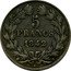 France 5 Francs Louis Philips I 1842 K KM# 749.7 5 FRANCS 1839 K coin reverse