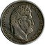 France 5 Francs Louis Philips I. 1845 W KM# 749.13 LOUIS PHILIPPE I ROI DES FRANÇAIS DOMARD.F. coin obverse