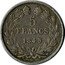 France 5 Francs Louis Philips I. 1845 W KM# 749.13 5 FRANCS 1834 W coin reverse