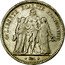 France 5 Francs Hercules Group 1848 D KM# 756.3 LIBERTÉ ÉGALITÉ FRATERNITÉ DUPRE coin reverse