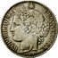 France 5 Francs Ceres. Error in Designer's Name 1870 K Star KM# 818.3 REPUBLIQUE FRANÇAISE. A. E. OUDINE. F. coin obverse