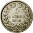 France 5 Francs Ceres. Error in Designer's Name 1870 K Star KM# 818.3 5 FRANCS 1870 K coin reverse